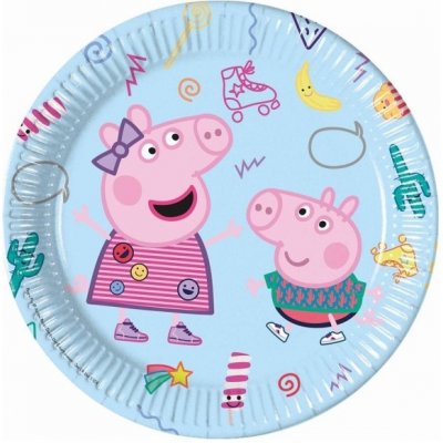 Godan TALÍŘKY papírové Prasátko Peppa 23cm