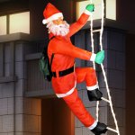 Goleto Santa Claus na žebříku 120 LED 240 cm – Hledejceny.cz