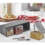 Qlux Zásobnice plastové na zavěšení box 3ks 27 x 11 x14 – Zboží Dáma