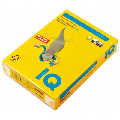 Barevný papír IQ Color AG10 A4 80 g starozlatá 500listů – Sleviste.cz