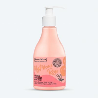 Natura Siberica zjemňující tělové mléko Mysterious Rose Skin Evolution 260 ml – Zboží Mobilmania