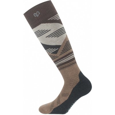 lyžařské Lasting merino SIW L hnědá – Zboží Dáma