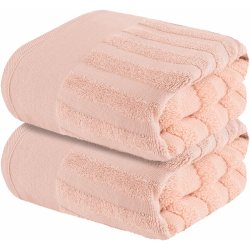 Livarno home ručník 50 x 100 cm 2 ks světle růžová