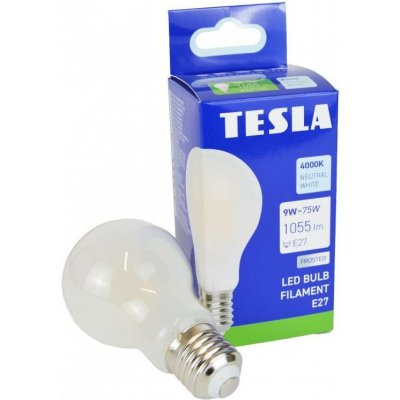 Tesla lighting LED žárovka FILAMENT BULB, E27, 9W, 230V, 1055lm, 2700K, 360st, mléčná – Hledejceny.cz