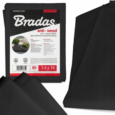 Bradas mulčovací netkaná textilie 1,6 x 10 m – Sleviste.cz