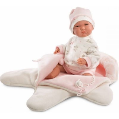 Llorens New Born holčička v růžové kombinéze 42 cm 74038 – Zboží Mobilmania