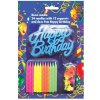 Dortová svíčka a fontána Svíčky na dort neonové s nápisem Happy Birthday Alvarak