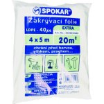 Spokar 8300053200 - Zakrývací fólie 4 x 5 m, LDPE 40µ EXTRA – Zboží Mobilmania