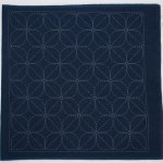 Hana-Fukin sashiko utěrka 33 × 33 cm kamon indigo – Sleviste.cz