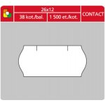 S&K LABEL Etikety cenové S&K 26 x 12 Contact bílé oblé 1500 ks – Sleviste.cz