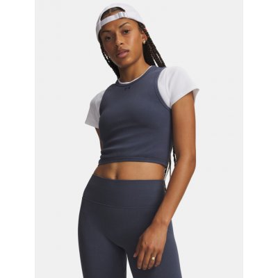 Under Armour dámské tílko Seamless Cotton Hand Tank šedá – Zboží Mobilmania