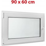 Bravo Plastové okno UNI OS1 90X60 L, bílé – Sleviste.cz