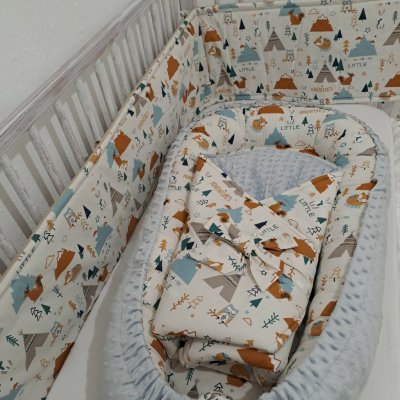 Pro útulný domov Sada do postýlky 3 dílná Zvířátka s Teepee – Sleviste.cz