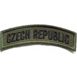 NAVYS nášivka domovenka oblouček CZECH REPUBLIC - OLIV – Zboží Dáma