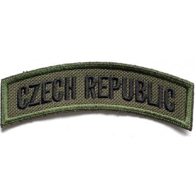 NAVYS nášivka domovenka oblouček CZECH REPUBLIC - OLIV – Zboží Dáma