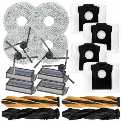 NipponCEC Dreame Bot X50 Ultra Complete RLX85CE 4 BK kartáče a hepa filtry a mopovací textilie a sáčky 20 ks – Zboží Mobilmania