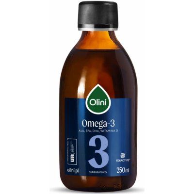 Olini Omega-3, malina – 250 ml – Hledejceny.cz