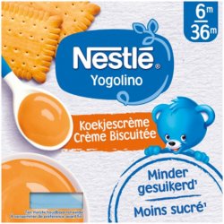 Nestlé / GERBER NESTLÉ YOGOLINO mléčný dezert se sušenkami 4 x 100 g