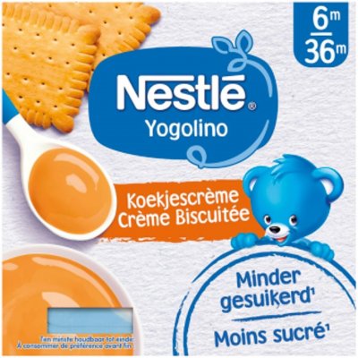 Nestlé / GERBER NESTLÉ YOGOLINO mléčný dezert se sušenkami 4 x 100 g – Zboží Dáma