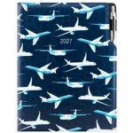 Design A4 denní 2027 modrá – Zboží Dáma