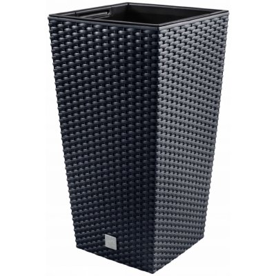 Květináč RATO SQUARE 20 x 20 x 37,6 cm antracitový – Zboží Mobilmania