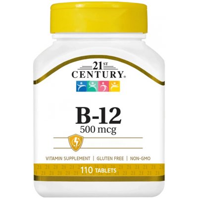 21st Century Vitamín B12 500 mcg 110 tablet – Hledejceny.cz