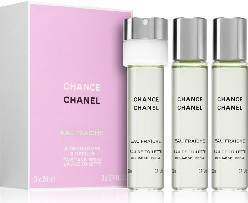 Chanel Chance Eau Fraiche Twist and Spray Purse Spray toaletní voda dámská  3 x20 ml od 3 450 Kč - Heureka.cz