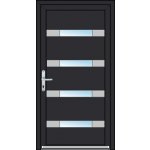 OknaDvereNaMiru.cz Vchodové dveře INOX 2010 ořech 105 x 205 cm – Zboží Mobilmania