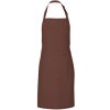 Zástěra Link Kitchen Wear Unisex grilovací zástěra X987 Brown Pantone 476 85x72cm