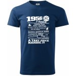 1956 v kostce klasické pánské triko půlnoční modrá – Hledejceny.cz