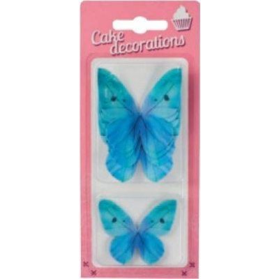 Dekorace z jedlého papíru Motýlci modří (8 ks) dortis – Zboží Mobilmania
