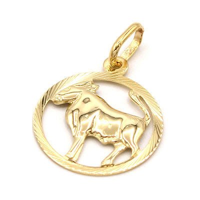 B&B Goldinvestic Zlatý přívěsek býk v kruhu N5061 – Sleviste.cz