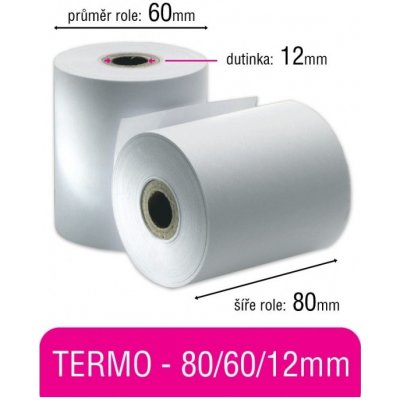 Pokladní kotouček TERMO 80/60/12mm – Zboží Živě