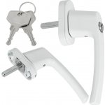 GEKO Okenní klika se zámkem, hliníková - K00215 – Zboží Mobilmania