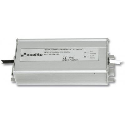 Ecolite El. trafo,230V-12V,12.5A,150W DX-WP-150W/IP67