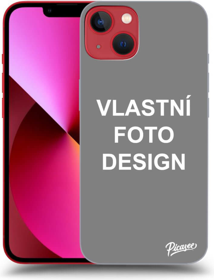 Pouzdro Picasee silikonové Apple iPhone 13 - Vlastní design/motiv černé