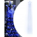 Vidaxl osvětlení vánočního stromku vidaXL 320 LED diod modrá 375 cm – Hledejceny.cz
