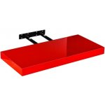 Stilista nástěnná police Volato, 100 cm, lesklá červená – Zboží Mobilmania