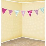 girlanda Vlaječková první narozeniny růžová – Sleviste.cz