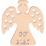 ČistéDřevo Dřevěný anděl PF 10 x 9 cm – Zboží Dáma