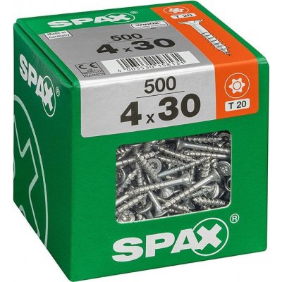 Spax Wirox Univerzální vrut T-Star plus, ø 4 × 30 mm, TX20, zápustná hlava, 500 ks 4191010400306 – Hledejceny.cz