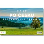 NOTIQUE stolní Po Česku stezkami Via Czechia 23,1 × 14,5 cm 2027 – Zboží Mobilmania