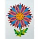 Radost v písku Šablona na pískování mandalový květ A5 148 x 210 mm – Zboží Dáma