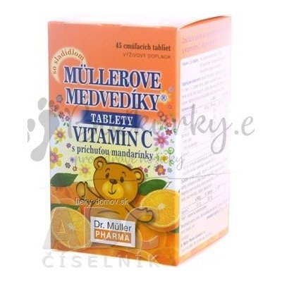 Müllerovi medvídci mandarinka 45 tablet