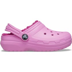 Crocs Dětské boty Classic Lined růžová