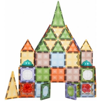 RKToys Magnetická stavebnice 3D s podsvícením – 75 kostek – Sleviste.cz