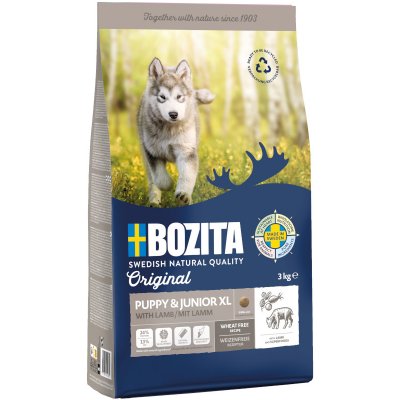 Bozita Original Puppy & Junior XL s jehněčím bez pšenice 2 x 3 kg – Zbozi.Blesk.cz