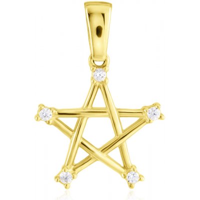 Gemmax Jewelry Zlatý přívěsek Pentagram GLPYB 33731 – Zbozi.Blesk.cz