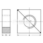 matice M8 ZINEK 4 hranná nízká 13x13 DIN 562 – HobbyKompas.cz