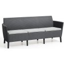 Allibert SALEMO 3 seater sofa grafit